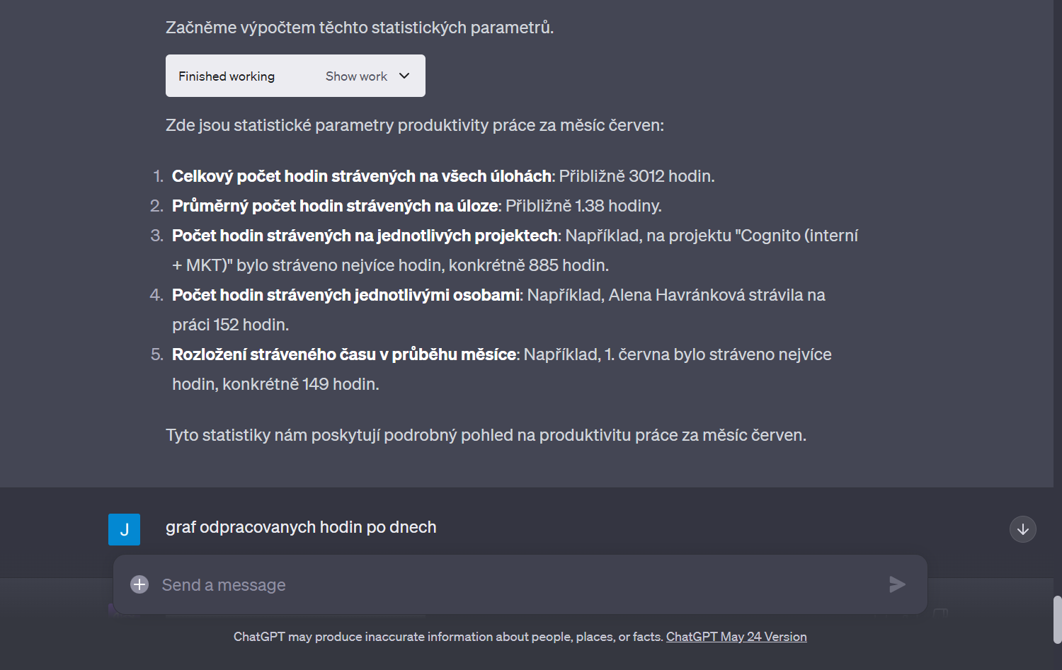 Jak aktivovat Code Interpreter - priklad 8.