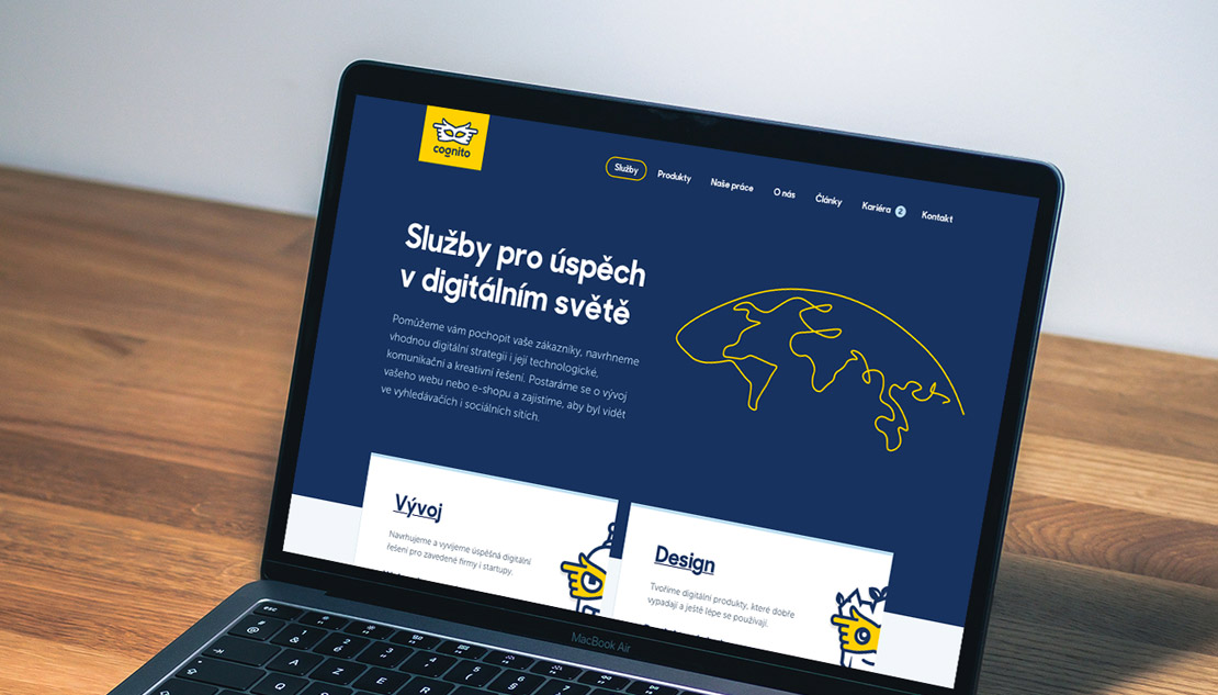 Redesign webu Cognito pro rok 2020