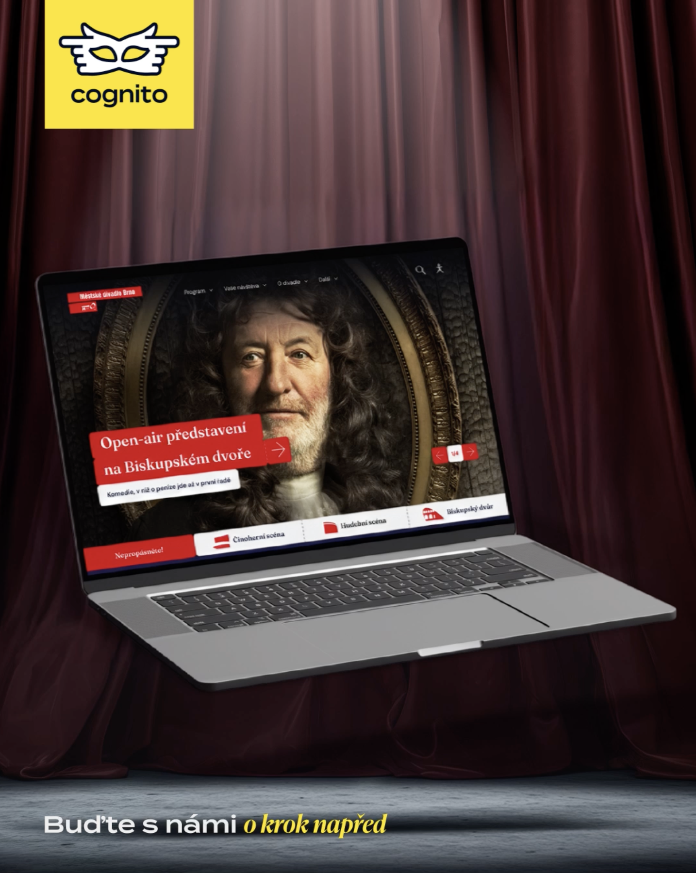 Cognito spustilo nový web Městského divadla Brno. Po deseti letech i s generačním technologickým upgradem