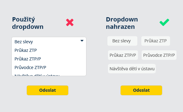 Cognito – jak vylepšit formuláře 4 (Dropdown)