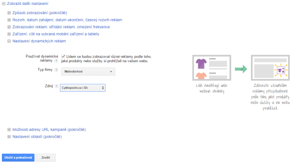 dynamické reklamy google adwords