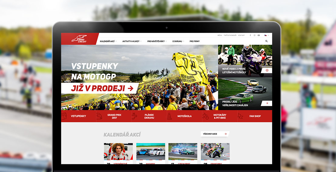 Automotodrom Brno spouští nový web, připravilo ho Cognito
